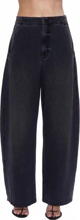 Pistola Denim Lottie High Rise Relaxed Bowed Jeans In Zen
