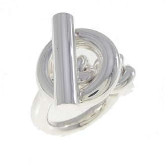 Herm&egrave;s Silver 925 Band Ring (Pre-Owned)