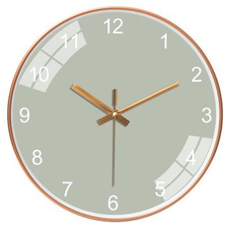 OEM Reloj De Pared Redondo Silencioso De 30 Cm (12 Pulgadas) - Esfera Clara Con N&uacute;meros Ar&aacute;bigos - Decoraci&oacute;n Moderna Para Sala De Estar Y Dormitorio