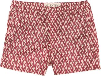 Valentino Garavani Costume da bagno con stampa Optical - Rosso