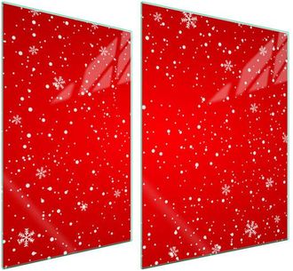 OEM Placa Protectora De Vidrio Para Estufa 70x52 Rojo