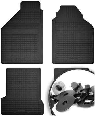 OEM Alfombrillas De Goma + Topes Para: Saab 9-3 I Aero, Liftback, Sed&aacute;n (1998-2002)