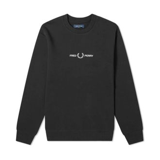 Fred Perry Hoodies & sweatvesten, Heren, Zwart, L, Katoen, Hooded Sweatshirt