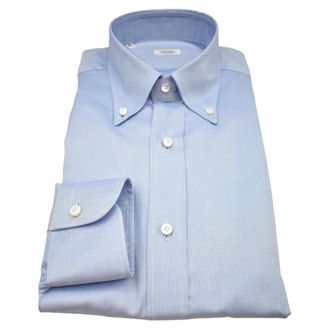 Barba Shirts - Heren - Zakelijke Overhemden - Blauw - 4XL - Overhemden
