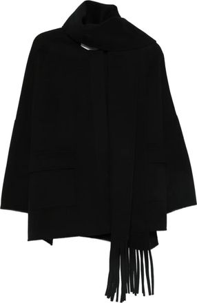 Ermanno Scervino Giacca con sciarpa - Nero