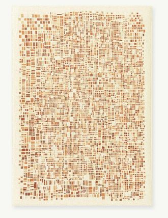 Novatrend Alfombra moderna tejida plana naranja 200x280 cm