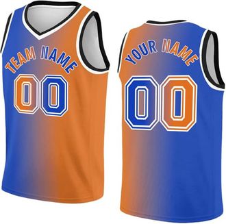 Generic Personalized Your Own Basketball Jersey Sports Shirt Printed Custom Team Name Number Logo for Men Youth Orange