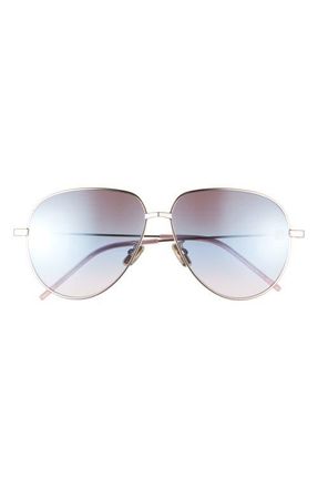 Givenchy GV Speed Gradient Pilot Sunglasses in Gold /Gradient Mirror Violet at Nordstrom
