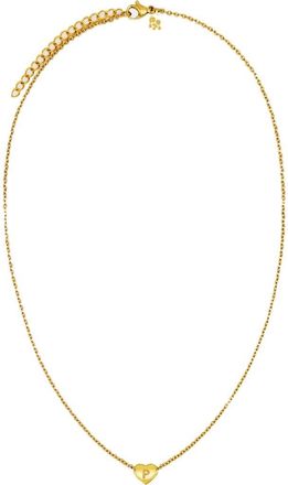 Petit Moments Dainty Heart Initial Pendant Necklace in Gold-P at Nordstrom