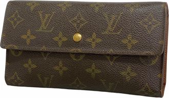 Louis Vuitton Brown Long Wallet (Tri-Fold) (Pre-Owned)
