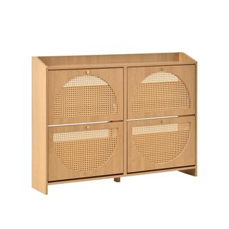 Urban Meuble Zapatero de 4 puertas con motivo de arco de rat&aacute;n