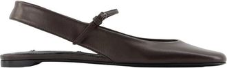 Toteme Ballerinas, female, Brown, Size: 5 US Slingback Mary Jane Flat