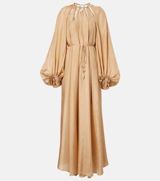 Zimmermann Mahon embellished silk maxi dress