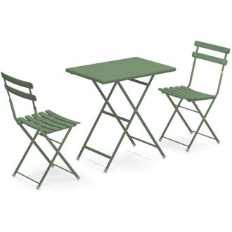 Emu Arc En Ciel Set 2 Sedie Pieghevoli 1 Tavolo Pieghevole Verde Militare Ral 6003 (17)