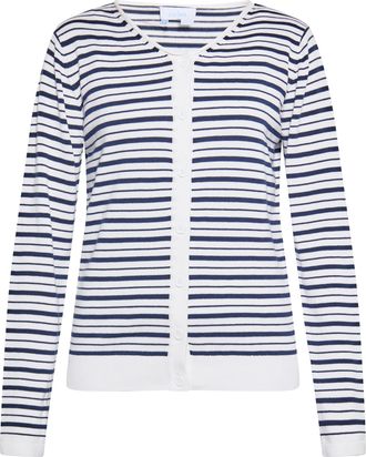 Usha Vest Dames wit + marine