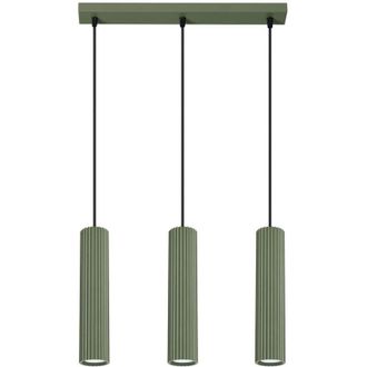 Wonderlamp L&aacute;mpara Colgante Moto Verde, 3 Luces