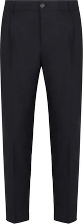 Department Five Pantalon in gemengde wol - Heren - Chinos - Blauw - W32 - Wol - Broeken