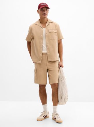 Le 31 Mens Utility cargo Bermuda Shorts Inseam: 10