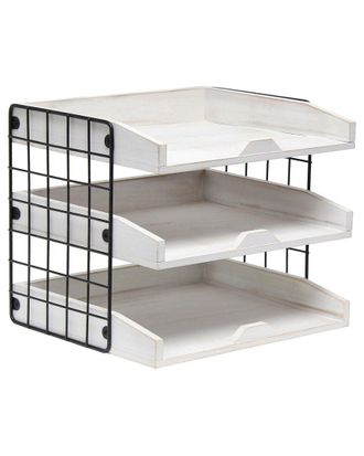 Lalia Home Desk Organizer & Letter Tray with 3 Shelves