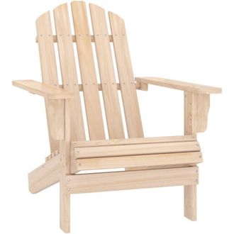 vidaXL Silla De Jard&iacute;n Adirondack Madera Maciza De Abeto Vidaxl