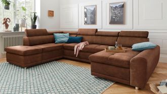 Sit&more Wohnlandschaft &raquo;Riva U-Form&laquo; wahlweise mit Bettfunktion