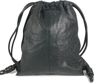 Loewe Black Leather Backpack (Pre-Owned)