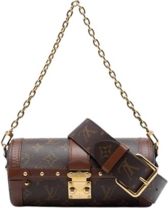 Louis Vuitton Pre-owned Papillon Trunk - Dames - Vintage Schoudertas - Bruin - ONE Size - Leer - Vintage
