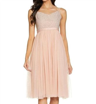 Needle & Thread Coppelia Dress In Peach