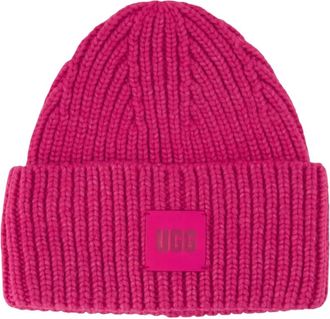 UGG chunky-knit beanie hat - women - Acrylic/Recycled Acrylic/Recycled Nylon/RWS Wool - One Size - Pink