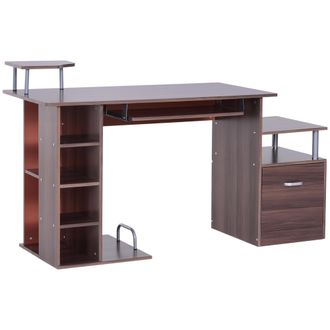 OEM Scrivania Per Pc Da Camera E Ufficio Con Cassetto E Scaffale In Legno