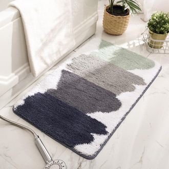 OEM Alfombra De Interior Flocada, Ideal Para La Entrada, El Dormitorio O El Ba&ntilde;o. Absorbente Y Antideslizante