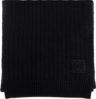 Dolce & Gabbana Wollen sjaal - Heren - Wintersjaals - Zwart - ONE Size - Wol - Accessoires