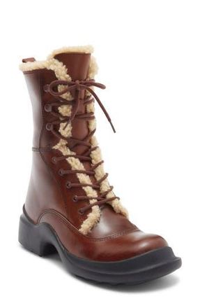 Jeffrey Campbell Explored Lace-Up Boot in Brown at Nordstrom Rack, Size 10