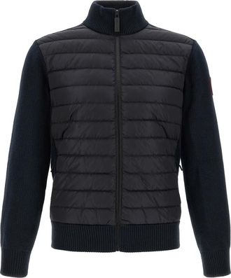Canada Goose Hy Bridge Knit Jas - Heren - Gewatteerde jassen - Zwart - S - Wol - Jassen