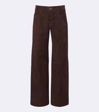 Stouls Lilou Ten suede wide-leg pants
