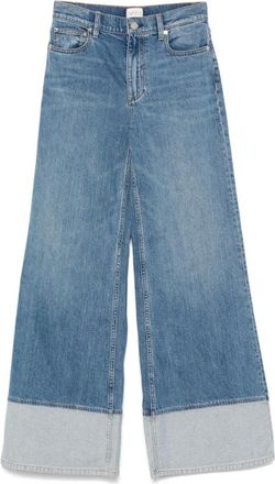 Alice & Olivia Jeans, Dames, Blauw, W28, Heldere Blauwe Wide Leg Jeans