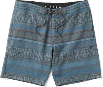 Vissla Mens Headlands 18.5 Sofa Surfer Shorts In Blue Haze