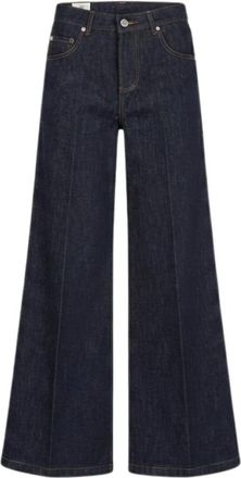 Ermanno Scervino Palazzo Broek - Dames - Loose Fit Jeans - Blauw - XS - Denim - Jeans