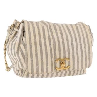 Chanel Pre-owned Vintage Canvas Shoulder Bag - Dames - Pre-owned - Veelkleurig - Maat: ONE Size