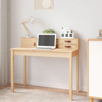 vidaXL Escritorio De Madera Maciza De Pino 110x50x93 Cm Vidaxl