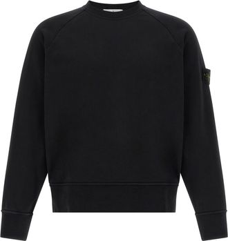 Stone Island Black Crew Neck Sweatshirt