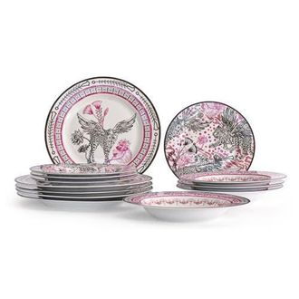Marchesa Serengeti Porcelain 12-Piece Dinnerware Set, Multicolored at Nordstrom