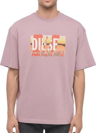 Diesel Dusty Pink Logo T-Shirt