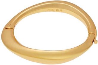 Reiss Sierra Smooth Curve Hinge Bracelet in Gold Tone at Nordstrom