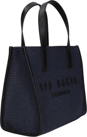 Ted Baker Paolina Small Icon Tote - Dames - Shoppers - Blauw - ONE Size - Katoen - Tassen