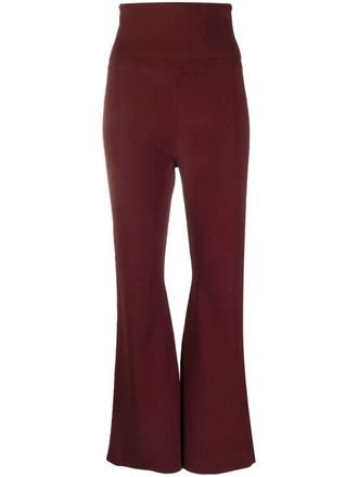 Stella McCartney high-rise flared trousers - women - Viscose/Polyester - 38