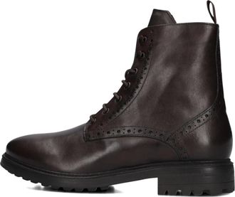 Stefano Lauran Bruine Veterschoenen voor Heren - Heren - Veterlaarzen - Bruin - 43 EU - Leer - Schoenen