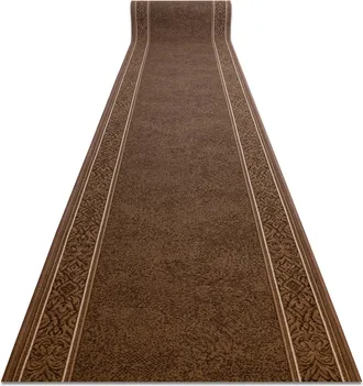 RugsX Passatoia Gommata St.tropez Cornice Antiscivolo Marrone 100cm Brown 100x1150 Cm