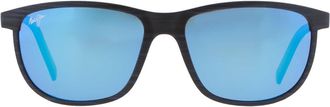 Maui Jim Lele Kawa Blue Hawaii Square Unisex Sunglasses B811-03S 58