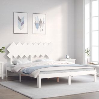 vidaXL Estructura De Cama Sin Colch&oacute;n Madera Maciza De Pino 160x200 Cm Vidaxl